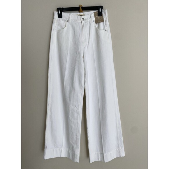 Madewell Womens Superwide-Leg Jeans True White NWT Size 25 - Picture 9 of 15